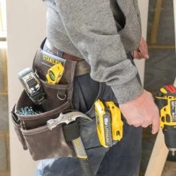 STANLEY Porte-outils En Cuir Qualité Supérieure 4 Poches -STANLEY Soldes 16793085 3