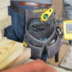 STANLEY Porte-outils En Cuir Qualité Supérieure 4 Poches -STANLEY Soldes 16793085 5