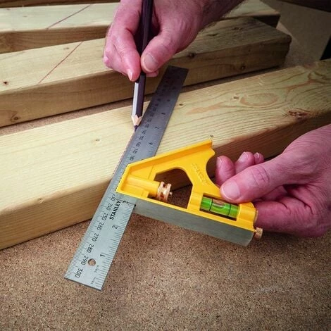 Équerre à Combinaison Multi-Usage - 300 Mm - STANLEY, 2-46-143 5 Équerre à Combinaison Multi-Usage - 300 Mm - STANLEY, 2-46-143 – Image 3