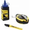 Kit Cordeau Traceur 30 M - 1 Biberon De Poudre De Traçage 115 G - 1 Feutre - FATMAX - STANLEY, 0-47-681 -STANLEY Soldes 24134487 1
