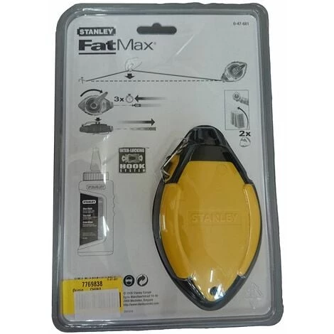Kit Cordeau Traceur 30 M - 1 Biberon De Poudre De Traçage 115 G - 1 Feutre - FATMAX - STANLEY, 0-47-681 5 Kit Cordeau Traceur 30 M - 1 Biberon De Poudre De Traçage 115 G - 1 Feutre - FATMAX - STANLEY, 0-47-681 – Image 3