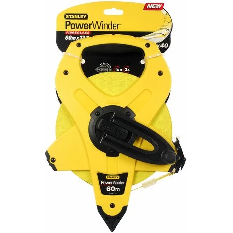 Mesure Longue - Ruban Fibre De Verre - Powerwinder Classe III - 60 M X 12,7 Mm - STANLEY, 2-34-775 4 Mesure Longue - Ruban Fibre De Verre - Powerwinder Classe III - 60 M X 12,7 Mm - STANLEY, 2-34-775 – Image 2