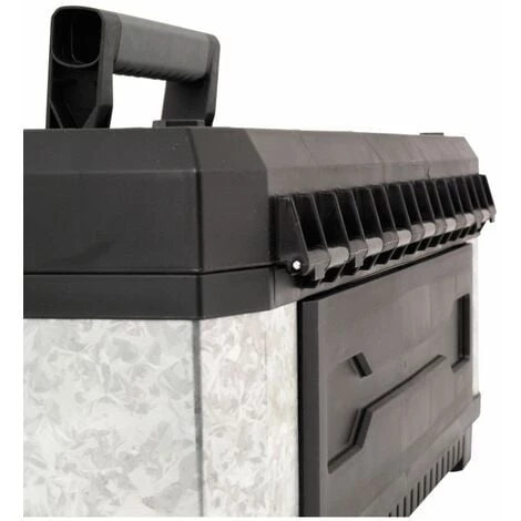 Boîte à Outils - Galvanisée - 23 Kg Max - 49,7 X 29,3 X 22,2 Cm - STANLEY, 1-95-618 7 Boîte à Outils - Galvanisée - 23 Kg Max - 49,7 X 29,3 X 22,2 Cm - STANLEY, 1-95-618 – Image 5