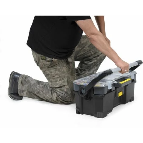 Boîte à Outils Avec Organiseur Transparent - 67 X 32,3 X 25,1 Cm - STANLEY, 1-97-514 4 Boîte à Outils Avec Organiseur Transparent - 67 X 32,3 X 25,1 Cm - STANLEY, 1-97-514 – Image 2