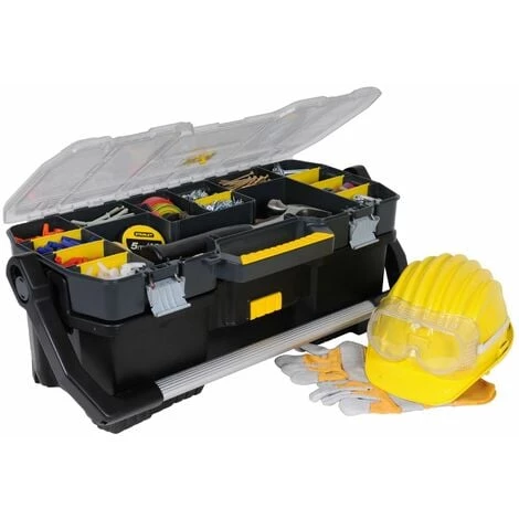 Boîte à Outils Avec Organiseur Transparent - 67 X 32,3 X 25,1 Cm - STANLEY, 1-97-514 6 Boîte à Outils Avec Organiseur Transparent - 67 X 32,3 X 25,1 Cm - STANLEY, 1-97-514 – Image 4