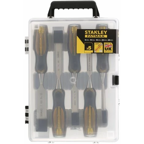 STANLEY Coffret Ciseaux à Bois 5 Pièces FatMax 4 STANLEY Coffret Ciseaux à Bois 5 Pièces FatMax – Image 2