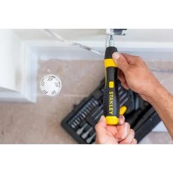 Coffret 40 Pièces Tournevis à Cliquet Et Accessoires STANLEY 0-63-038 - Tournevis Articulé 3 Positions Pour Visser En Tout Confort -STANLEY Soldes 43464886 4