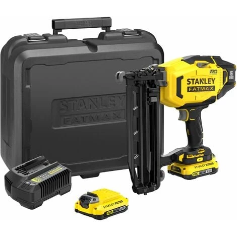Cloueur De Finition 16G 18V, Gamme Fatmax V20 STANLEY SFMCN616D2K-QW - Livré Avec 2 Batteries 2Ah Lithium 18V 3 Cloueur De Finition 16G 18V, Gamme Fatmax V20 STANLEY SFMCN616D2K-QW - Livré Avec 2 Batteries 2Ah Lithium 18V