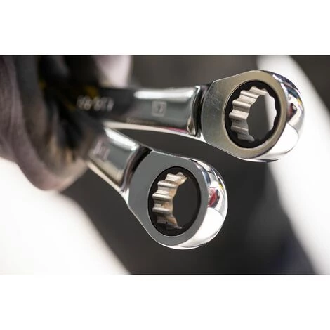 STANLEY Jeu De 7 Clés Mixtes à Cliquet 6 STANLEY Jeu De 7 Clés Mixtes à Cliquet – Image 4