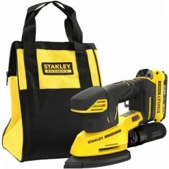 Ponceuse De Finition 12000trs/min Sans Fil 18V STANLEY FATMAX Gamme V20 Avec 1 Batterie 2Ah, 1 Chargeur 2A, En Sac Souple De Transport -STANLEY Soldes 53909073 3