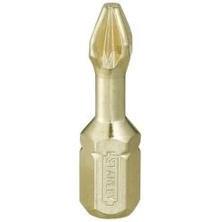 STANLEY Embouts Torsion Pozidriv 25 mm - 1/4 Gamme Pro - Jeu De 6 pièces - 1-13-635