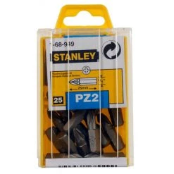 STANLEY Embout De Vissage Pozidriv Pz2 25mm - 25pieces - 1-68-949
