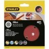 Stanley 5 Disques Abrasifs Corindons Qualité Supérieure Anti Encrassement Grain 240 STA32182-XJ -STANLEY Soldes 70318437 1