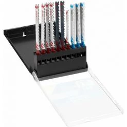 Stanley Coffret De 10 Lames De Scie Sauteuse : 7 Lames Bois HCS Et 3 Lames Métal HSS. Attache En T STA29240-XJ