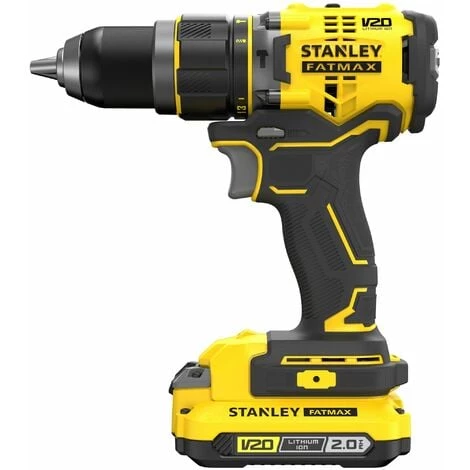 V20 Perceuse Visseuse à Percussion 80Nm Brushless - Lithium 18V - 2 Batteries 4Ah STANLEY FATMAX - SFMCD721M2K-QW 4 V20 Perceuse Visseuse à Percussion 80Nm Brushless - Lithium 18V - 2 Batteries 4Ah STANLEY FATMAX - SFMCD721M2K-QW – Image 2