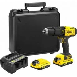 V20 Perceuse Visseuse à Percussion 50Nm- Lithium 18V - 2 Batterie 1,5Ah STANLEY FATMAX - SFMCD711C2K-QW